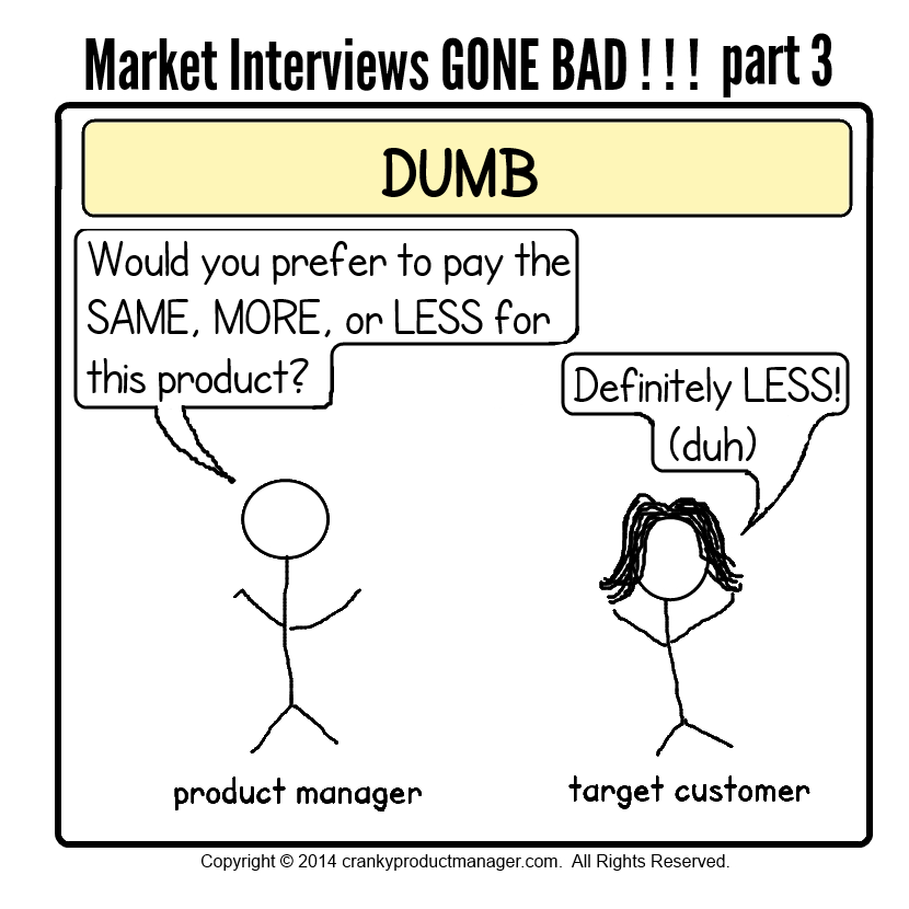 Market Interviews Dumb Questions